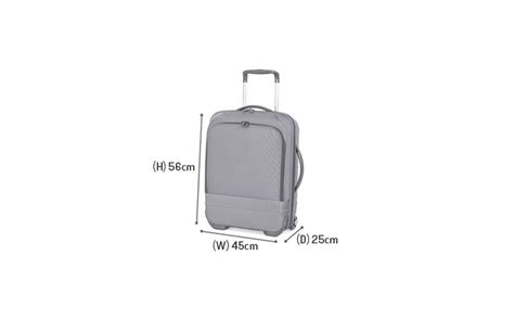 argos luggage size chart